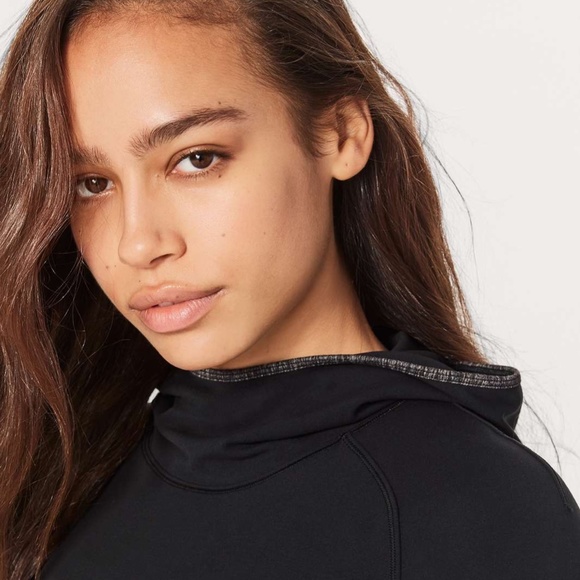 LULULEMON Shape Up Pullover Black Grey Align Top Nulu Long Sleeve Top Shirt 4 - Picture 6 of 13